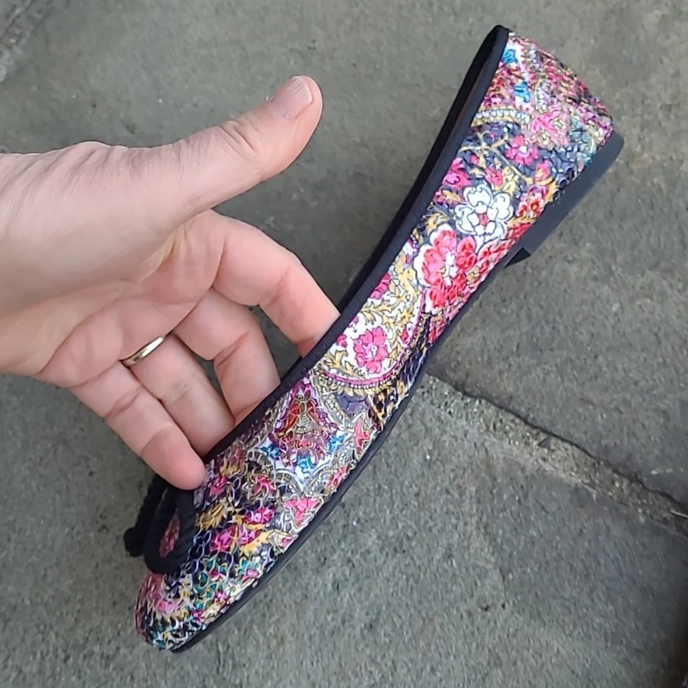 Pretty Ballerinas Rosario paisley sequin flats